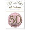 Picture of AGE 50 PINK FOIL BALLOON 18 INCH